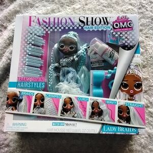 LOL Surprise OMG Fashion Show Hair Edition LADY BRAIDS Fashion Doll NEW. NRFB.
